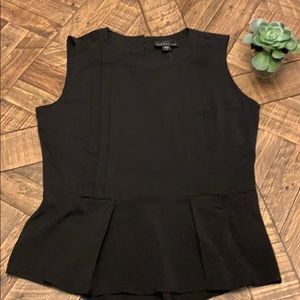 Attention Black Sleeveless Top